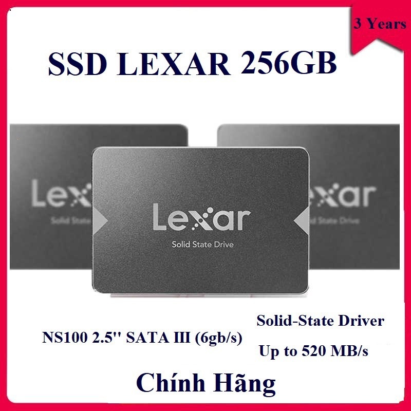 Ổ Cứng SSD Lexar 256GB NS100 SATA III 2.5 inch Bảo hành 3 năm