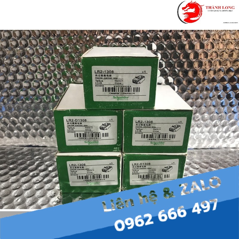 Rơ le nhiệt Schneider LR2 D1308 2.5-4A (thanh lý)