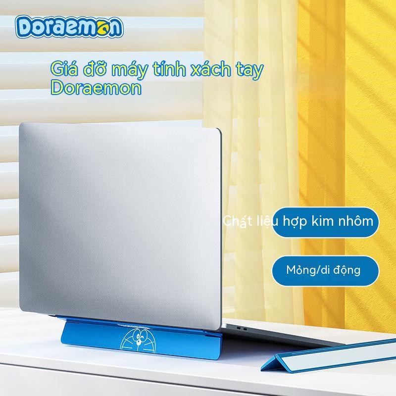 Giá Đỡ Laptop Bằng Hợp Kim Nhôm Hình Doraemon Có Thể Gấp Gọn Tiện Lợi Khung làm mát máy tính xách tay giá đỡ máy tính có thể gập lại