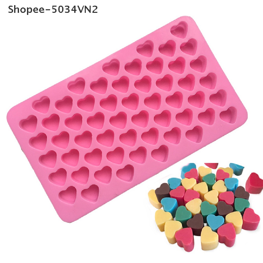 Khuôn Silicone Làm Đá / Sô Cô La / Bánh Kẹo Hình Trái Tim Mini 3D DIY Shopee-5034VN2