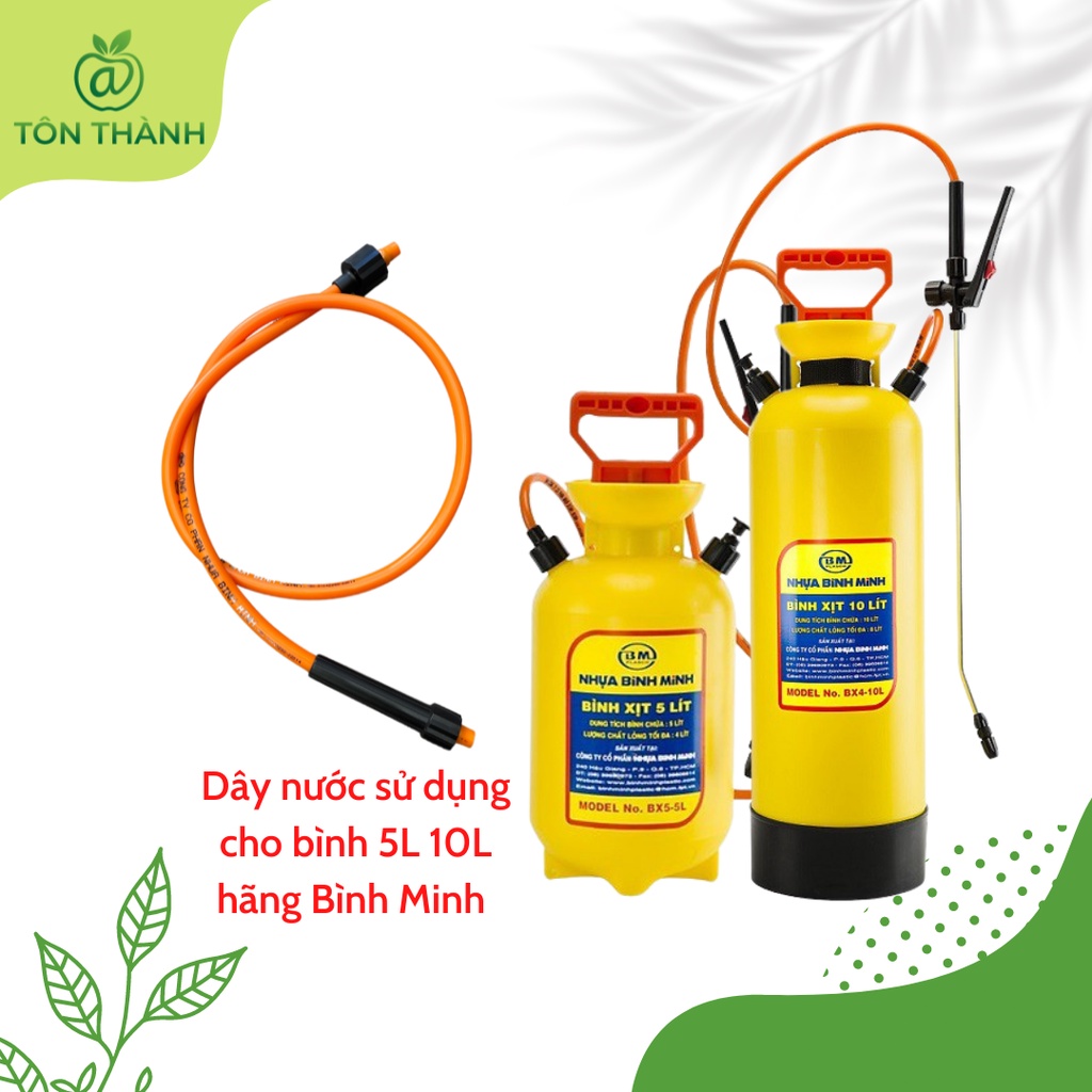 DÂY NƯỚC 1M BÌNH XỊT BÌNH MINH BM 5L 10L CHÍNH HÃNG 100%