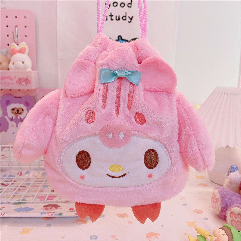 Túi Dây Rút Sanrio Nhiều Nhân Vật Dễ Thương