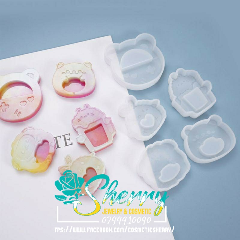 Khuôn Silicon Làm Móc Khóa Shaker Cao Cấp