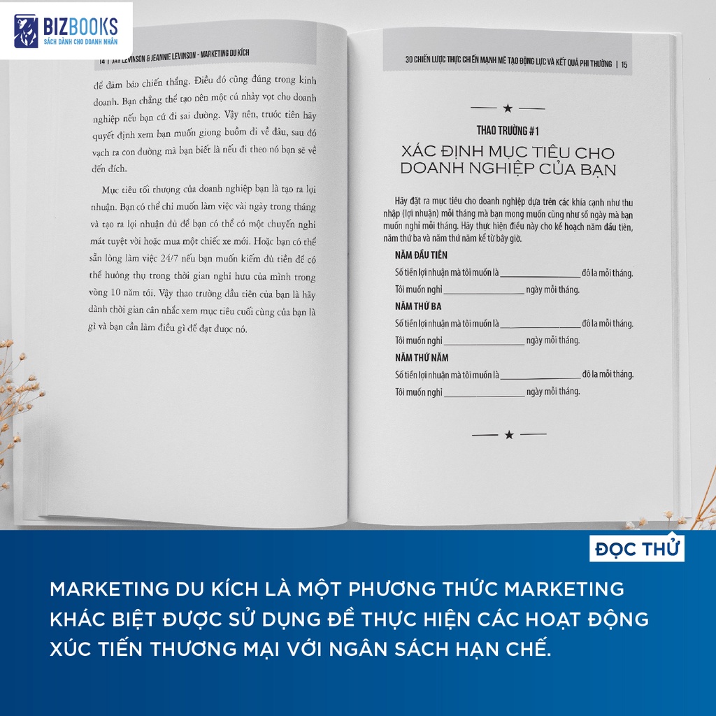 BIZBOOKS - Sách - Marketing Du Kích: 30 Chiến Lược Thực Chiến Mạnh Mẽ Tạo Động Lực Và Kết Quả Phi Thường - 1 BESTSELLER