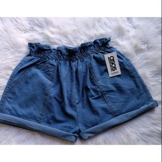 Quần short jean Asos bigsize 70-90kg lưng chun