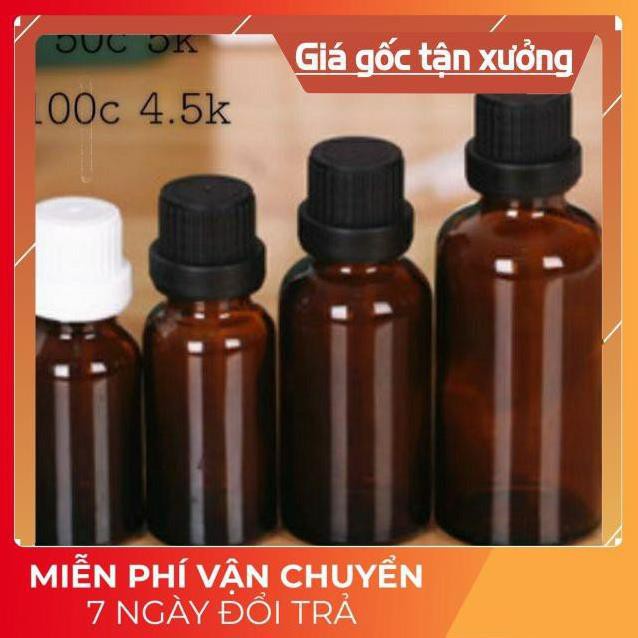 Lọ Chiết Serum ❤ SIÊU RẺ ❤ Lọ đựng tinh dầu thủy tinh nắp Vặn đen nhỏ giọt 50ml,100ml , phụ kiện du lịch