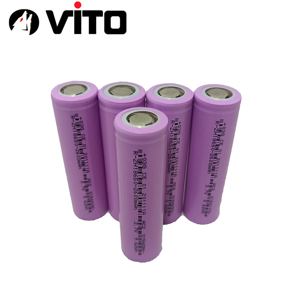 Cell Pin 18650 Dung Lượng 2600mAh 5C (Xả 10A) VITO - Hàng Mới 100%