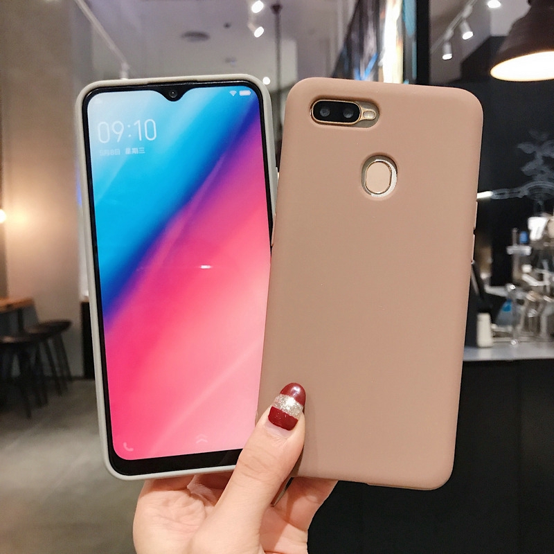 Ốp điện thoại mềm phối màu trơn cho Redmi 4A 5A 6A 7A 8A 6 7 8 Plus Note 4 5 6 7 Pro