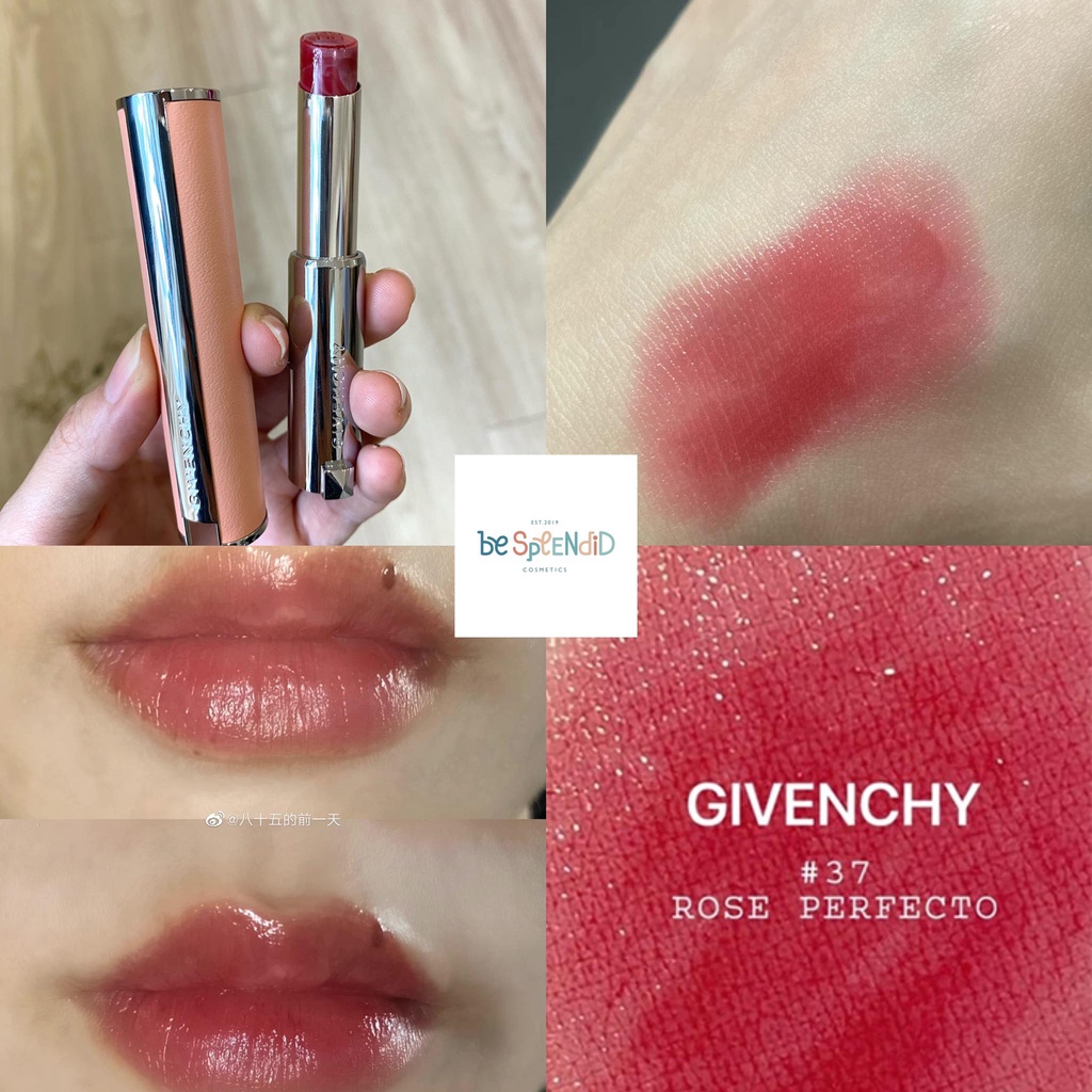 GIVENCHY SON DƯỠNG CÓ MÀU ROSE PERFECTO MÀU 37 ROUGE GRAINE 2.8g