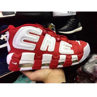 Sneaker Air more Uptempo Đỏ Trắng