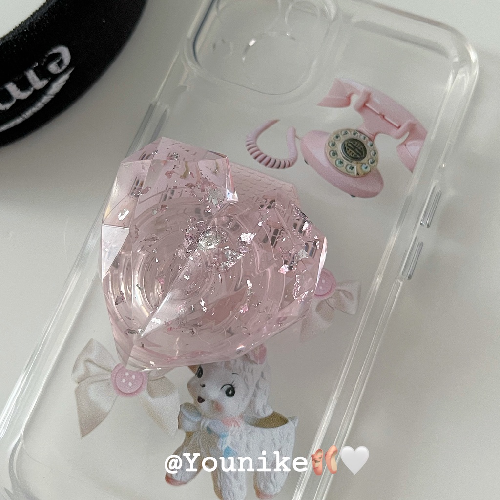 Ốp Điện Thoại Hình Búp Bê Màu Hồng Phong Cách Hàn Quốc Cho Iphone 14 / 13pro / 12promax / 11 / r