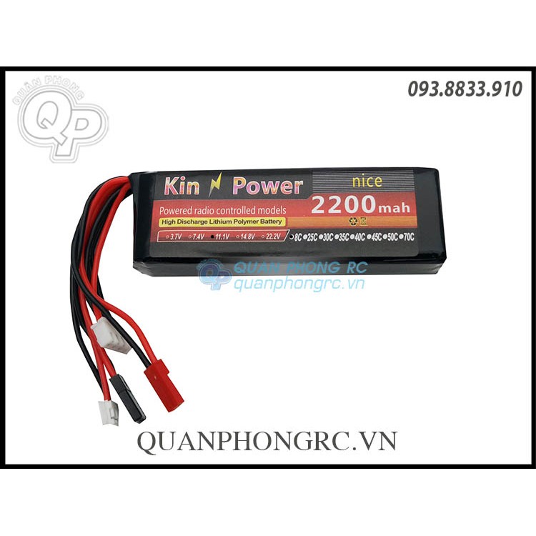 Pin tay điều khiển 11.1V - 2200mah - 5C