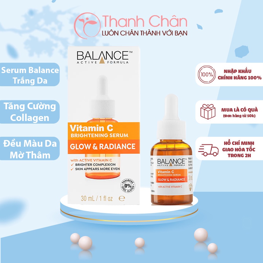Tinh Chất Dưỡng Trắng Da Mờ Thâm Balance Vitamin C Brightening Serum 30ml/60ml