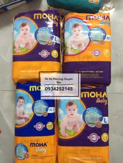 Combo Tã Dán Moha M112 L96 Xl80 miếng ( 4 Bịch )