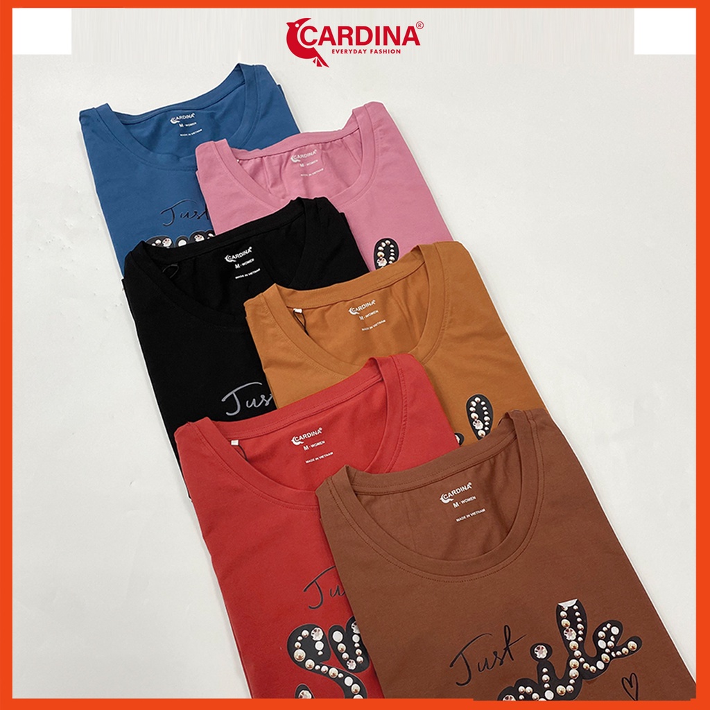 Đồ bộ nữ CARDINA chất cotton Nhật cao cấp quần đùi áo sát nách co giãn 4 chiều thoáng mát 2CF09