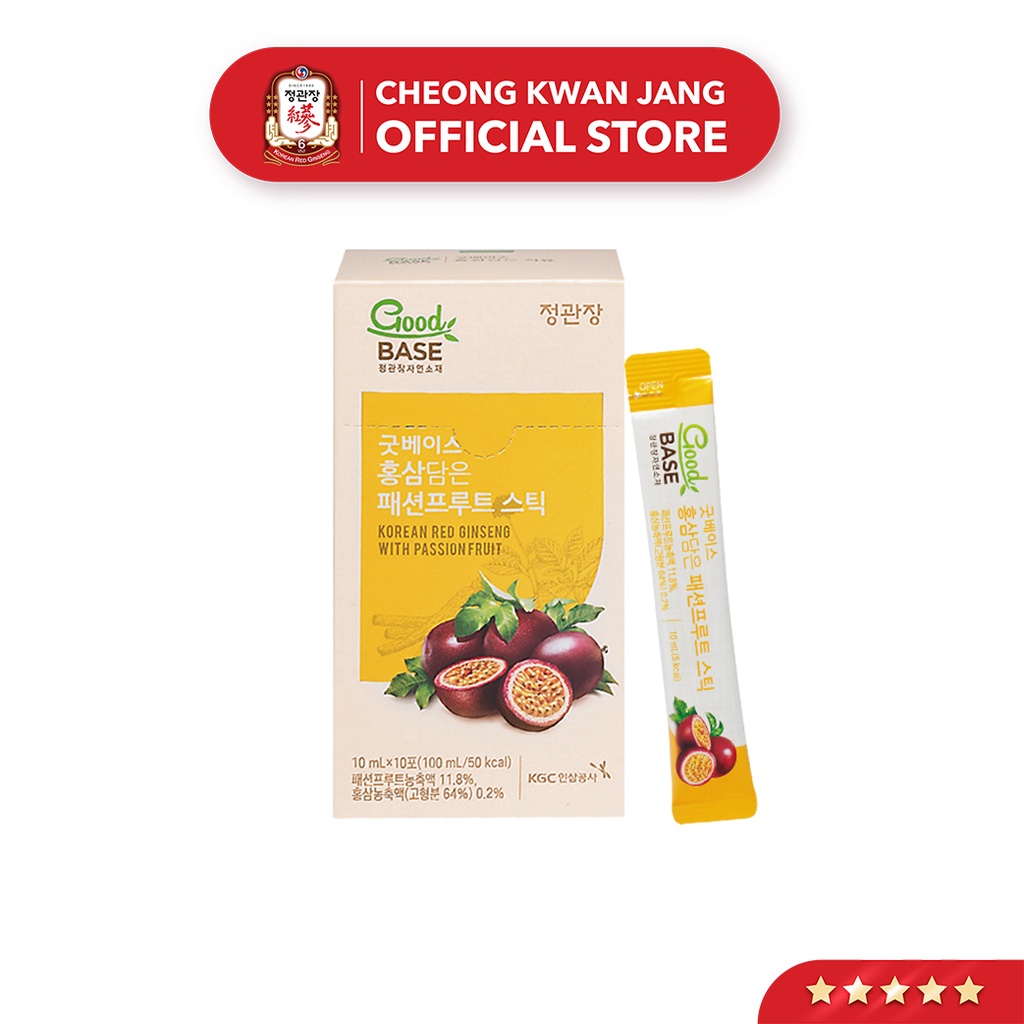 Nước Sâm Hàn Quốc Goodbase Tinh Chất Chanh Dây KGC Cheong Kwan Jang (10ml x 10 gói)