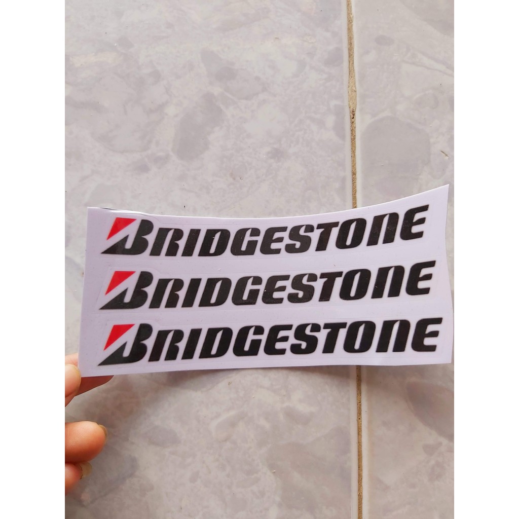 Combo 2 Tem Sticker Decal Bridgestone Dán Xe Giá Rẻ #2k