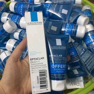 Bộ Kem trị mụn La Roche Posay Effaclar Duo+ tặng kèm Sữa rửa mặt Effaclar 50ml - Bon91