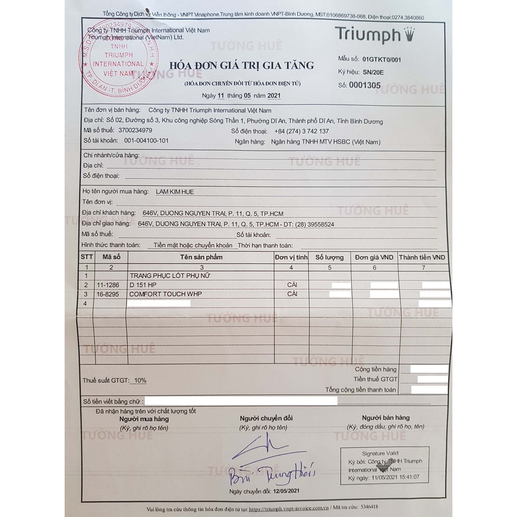 Áo lót nữ Triumph Sloggi Everyday HP không gọng, mút mỏng.