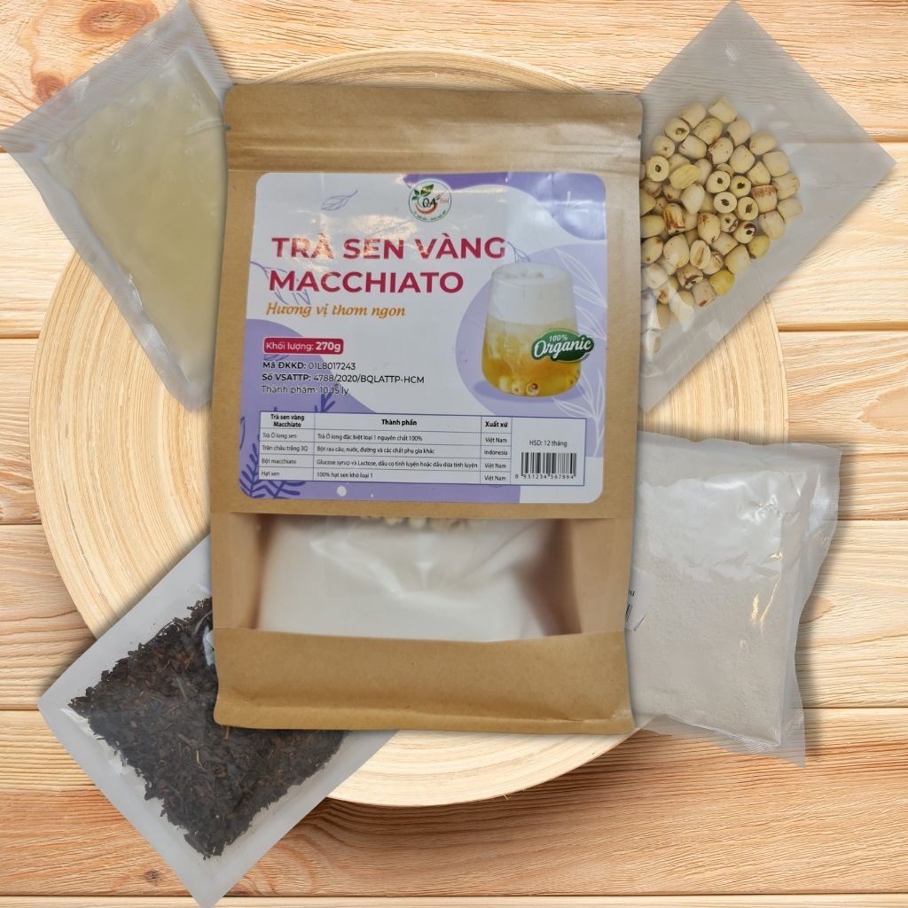 Set trà sữa tự pha Ô Long trà sữa trân châu truyền thống Trà sen vàng Macchiato thành phẩm 10 15 cốc Ăn Vặt Cô Nương Béo