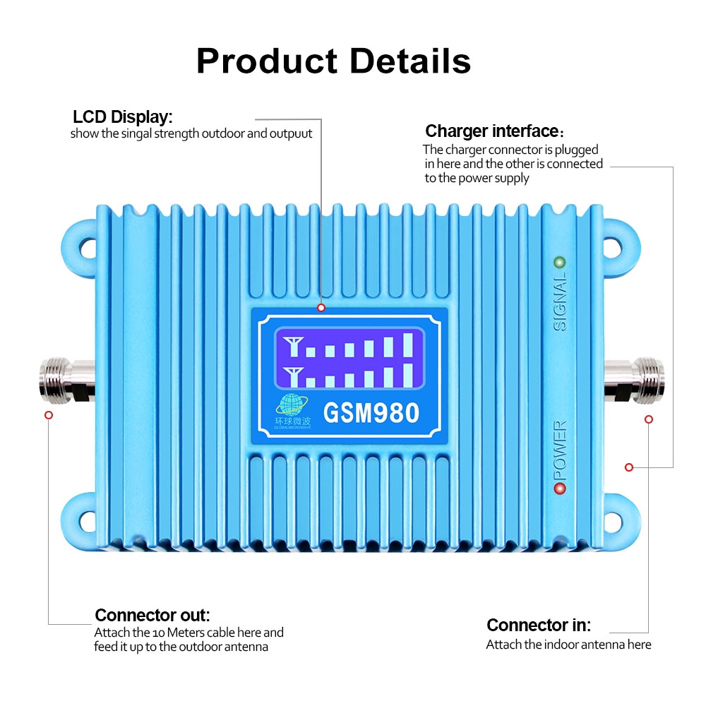 Bộ khuếch đại màn hình hiển thị LCD GSM 900 3G GSM 2g