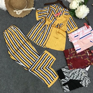 Set bộ pizama dài #lụa satin ☘☘☘