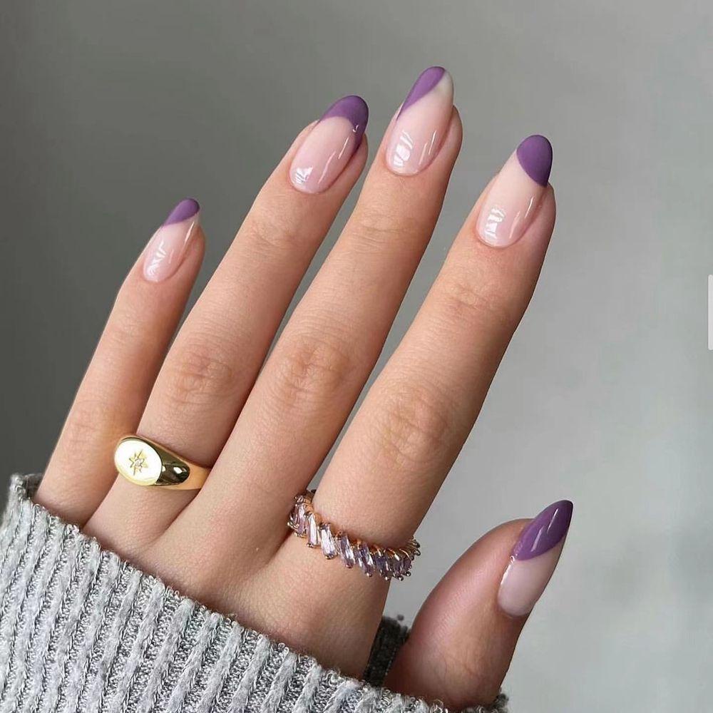 Hộp 24 Móng Tay Giả Che Phủ Toàn Diện Phong Cách Pháp