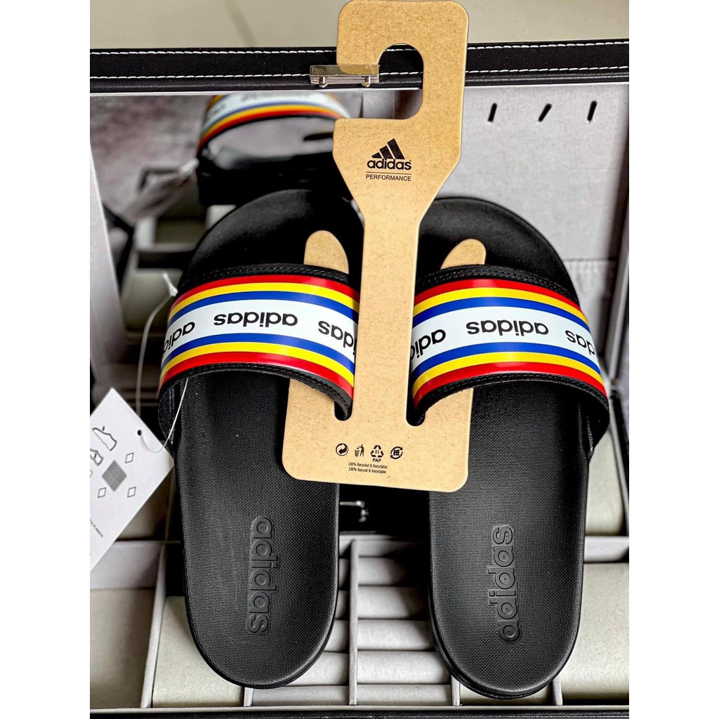 Dép Adidas kẻ 7 màu
