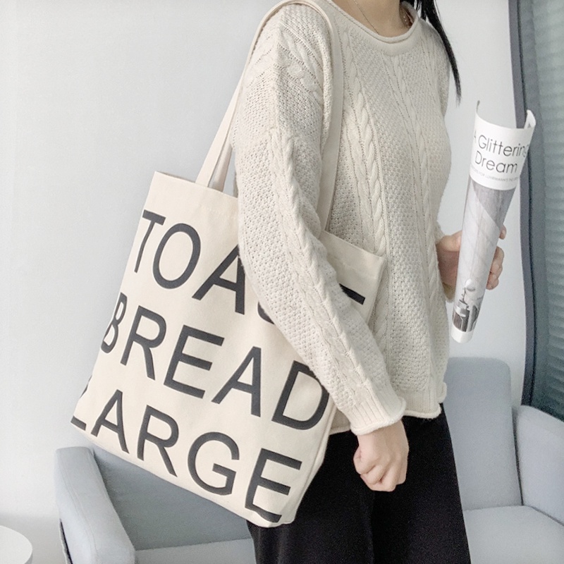 Túi vải bố canvas tote đựng đồ quần áo đeo vai thời trang nhỏ giá rẻ LOT STORE TX 779