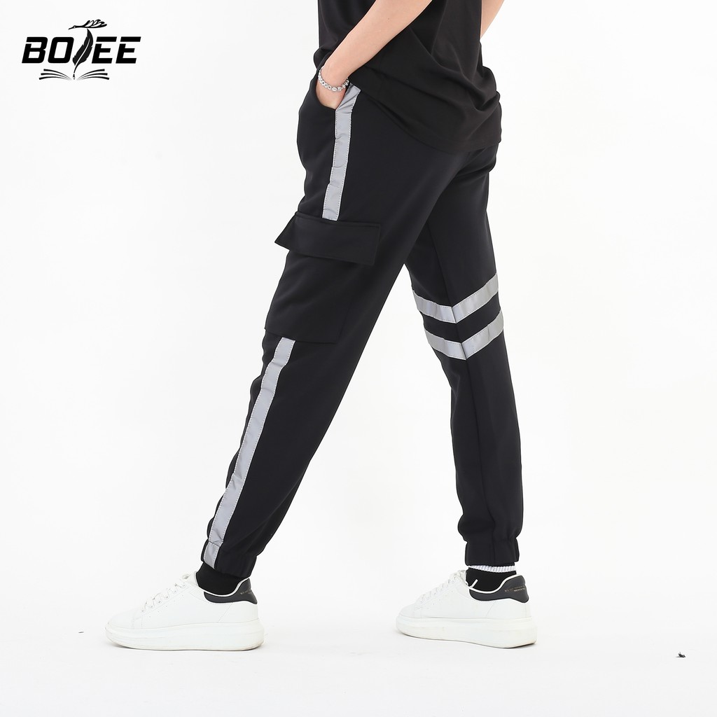 Quần jogger túi hộp Phản Quang BOTEE unisex nam nữ chất poly cao cấp | BigBuy360 - bigbuy360.vn