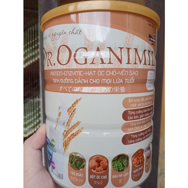 Sữa Hạt DR OGANIMIL 800g từ các loại hạt giá trị dinh dưỡng cao