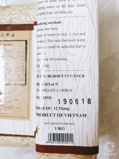 Gạo xát dối hữu cơ Vietsuisse