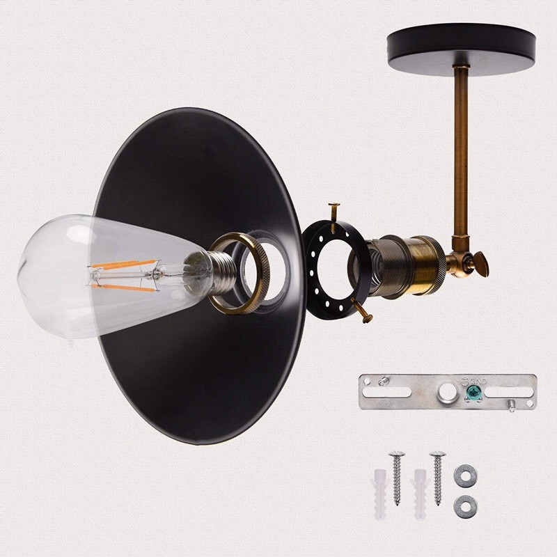 Đèn vách, đèn tường: Mẫu đèn vách bóng Edison trang trí Mã 1002W