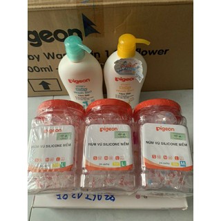 NÚM VÚ SILICONE SIÊU MỀM PIGEON (full size)