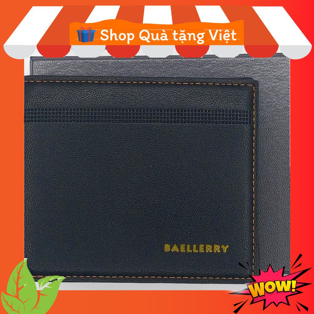 Bóp nam Ví nam ngắn mẫu ngang  ví nam nhiều ngăn tiện lợi - nhỏ gọn - có hộp