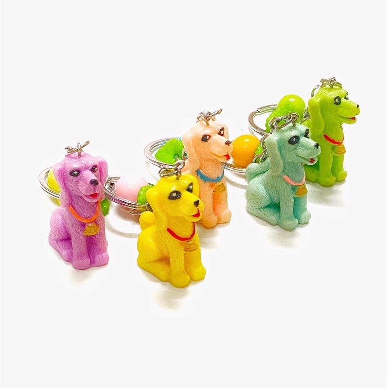 Phụ kiện móc khoá chó con poodle