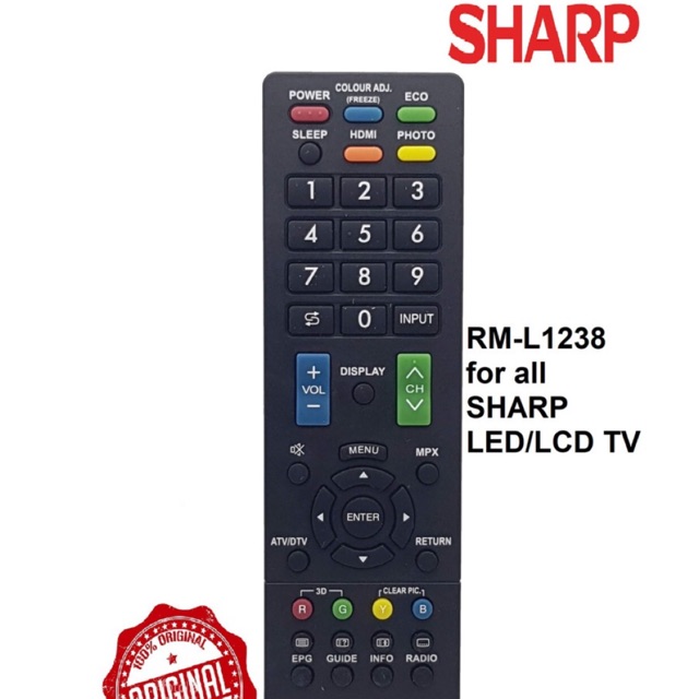 Remote Tivi LCD SHARP1238,hàng Hộp,Chất lượng cao!