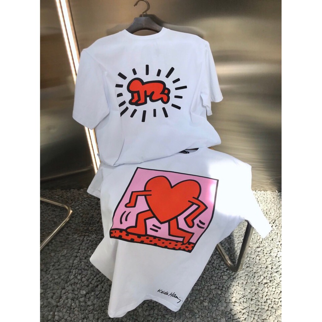 Áo thun ngắn tay Mastermind Japan x Keith Haring print T-shirt ss20