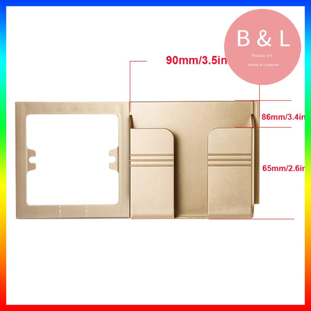 Giá Đỡ Điện Thoại Gắn Tường Trái Phải Có Ngăn Đựng Thẻ Tiện Dụng