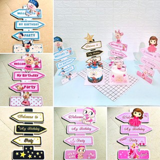 Cây welcome 40cm trang trí bàn tiệc sinh nhật hpbd