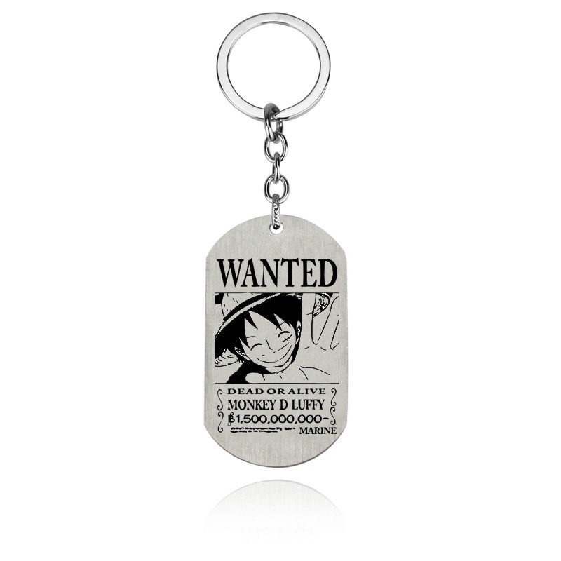 Móc Khóa Bằng Thép Không Gỉ Hình Anime One Piece