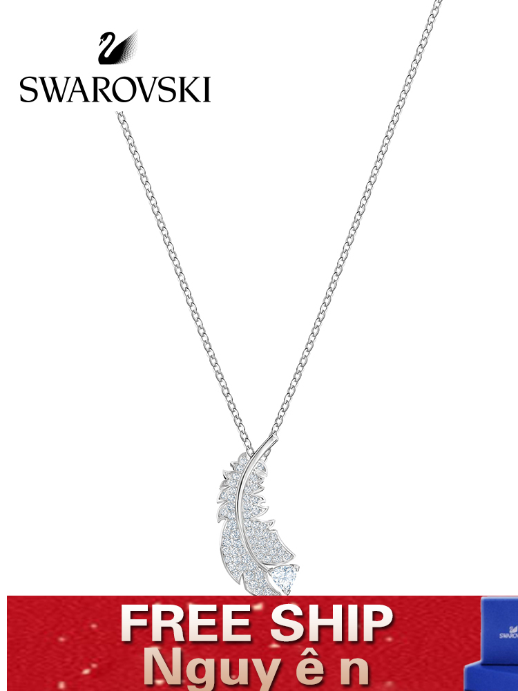 FREE SHIP Dây Chuyền Nữ Swarovski NICE Các yếu tố lông vũ sáng sủa và thú vị Necklace Crystal FASHION cá tính Trang sức trang sức đeo THỜI TRANG