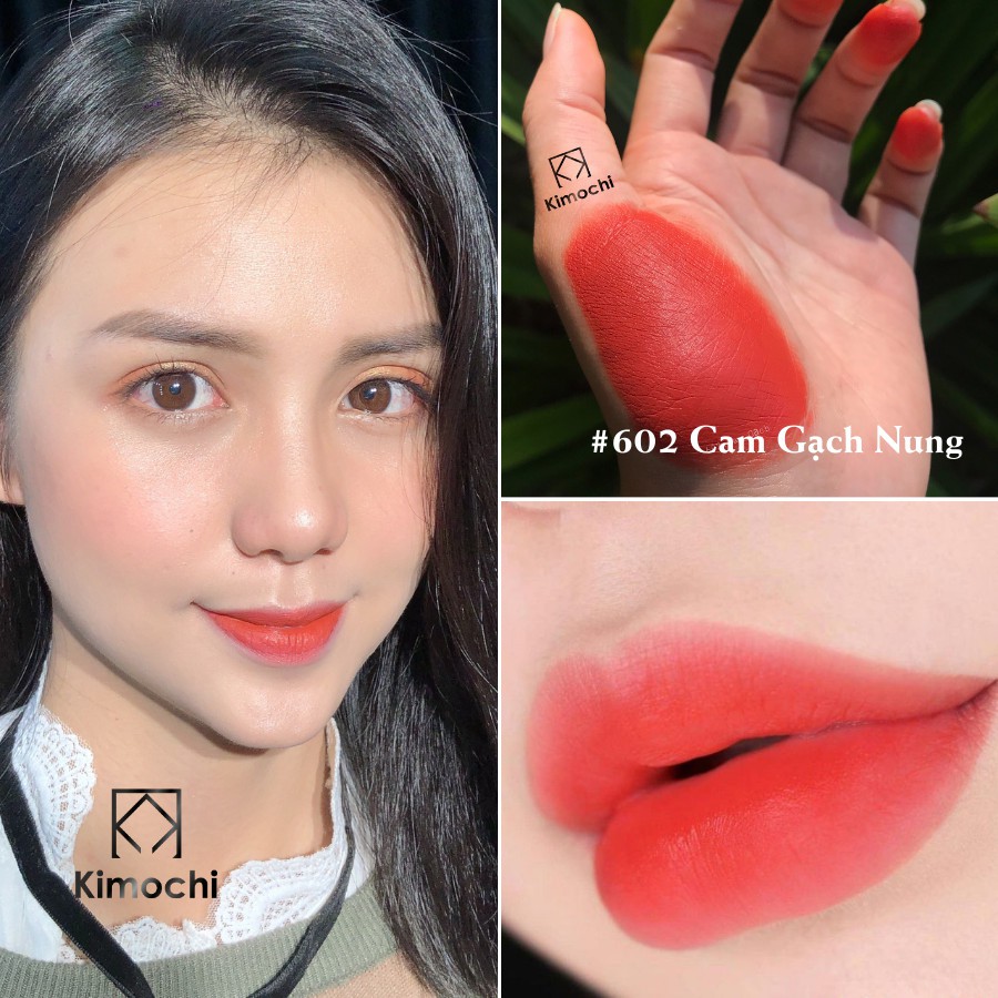 Son kem lì Kimochi màu Cam Gạch Nung 602