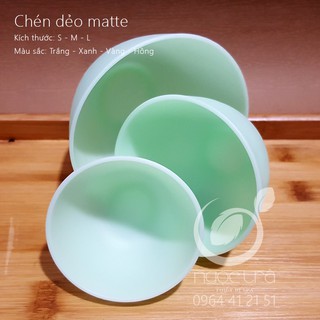Chén dẻo matte trộn mặt nạ