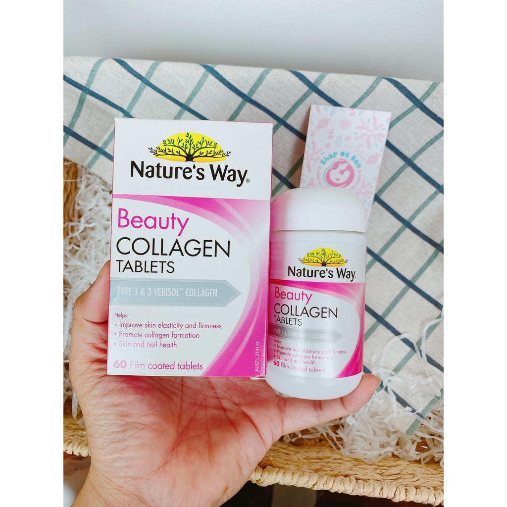 Collagen viên Nature's Way Beauty Collagen Booster 60 viên - Xuất xứ Úc ÚC
