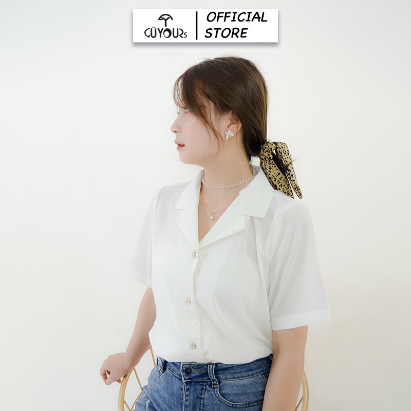 Áo sơ mi cổ vest quốc dân nhất định nên có, phối chân váy, quần jeans ,quần tây , quần sort bao xinh ASM1 | BigBuy360 - bigbuy360.vn