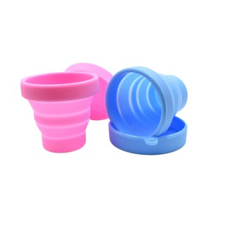 Cốc tiệt trùng cho cốc nguyệt san Aneer, cốc bằng silicon xếp gọn có nắp đậy dùng được trong lò viba microwave