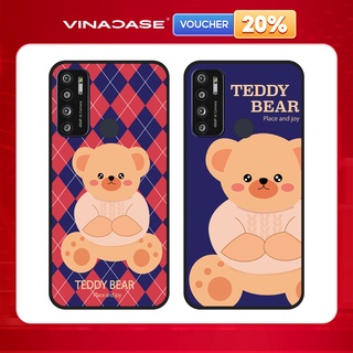 Ốp lưng Vina Case Vsmart Joy 3/Joy 4/Bee 3/...Silicone TPU dẻo đen viền bảo vệ camera hình Teddy