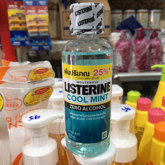 Nước súc miệng Listerine Cool Mint Zero Alcohol 100ml