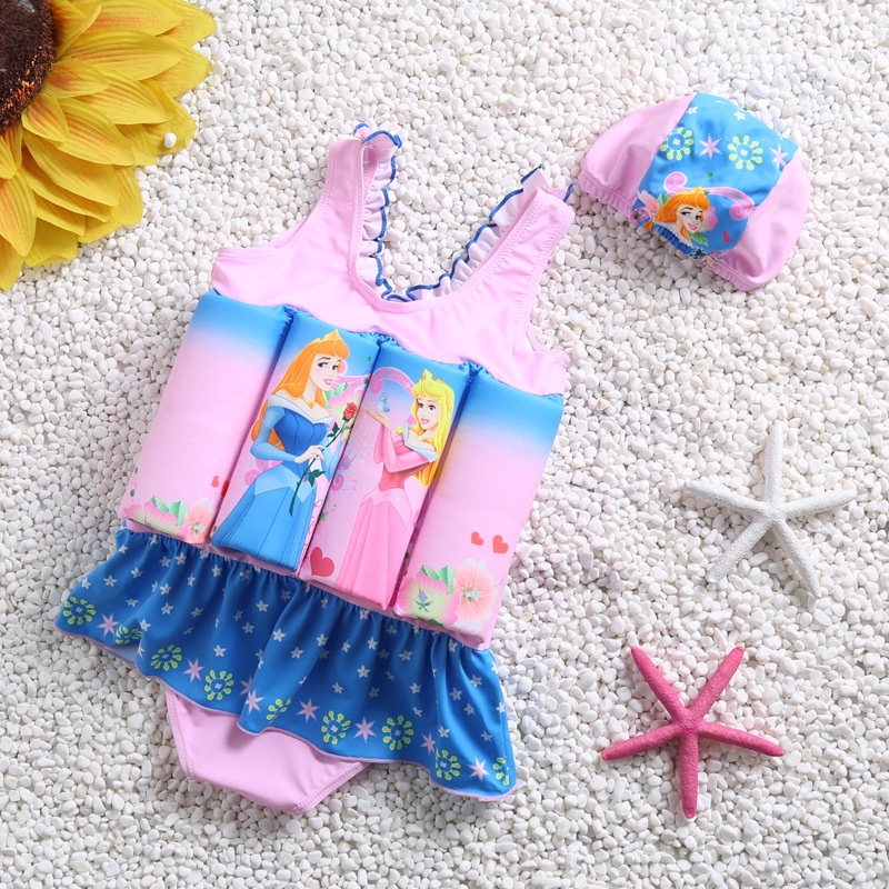 Bộ Đồ Bơi Liền Thân Tay Ngắn Kèm Mũ Dành Cho Bé Trai